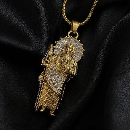Collar san judas oro 18k